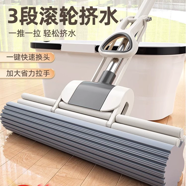 Большая впитывающая швабра для домашнего использования, волшебная швабра с впитывающей подушечкой, не требует ручной стирки, новая губчатая насадка для швабры на 2025 год.