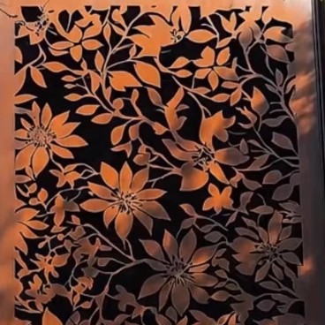 耐候钢灯箱发光造型锈蚀钢板庭院景观耐腐蚀景墙加工做旧耐候屏风