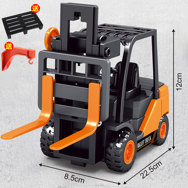 Nuevos niños de ingeniería de simulación de vehículos de juguete carretilla elevadora inercia gran ascensor Vehículo de juguete niño camión puesto al por mayor