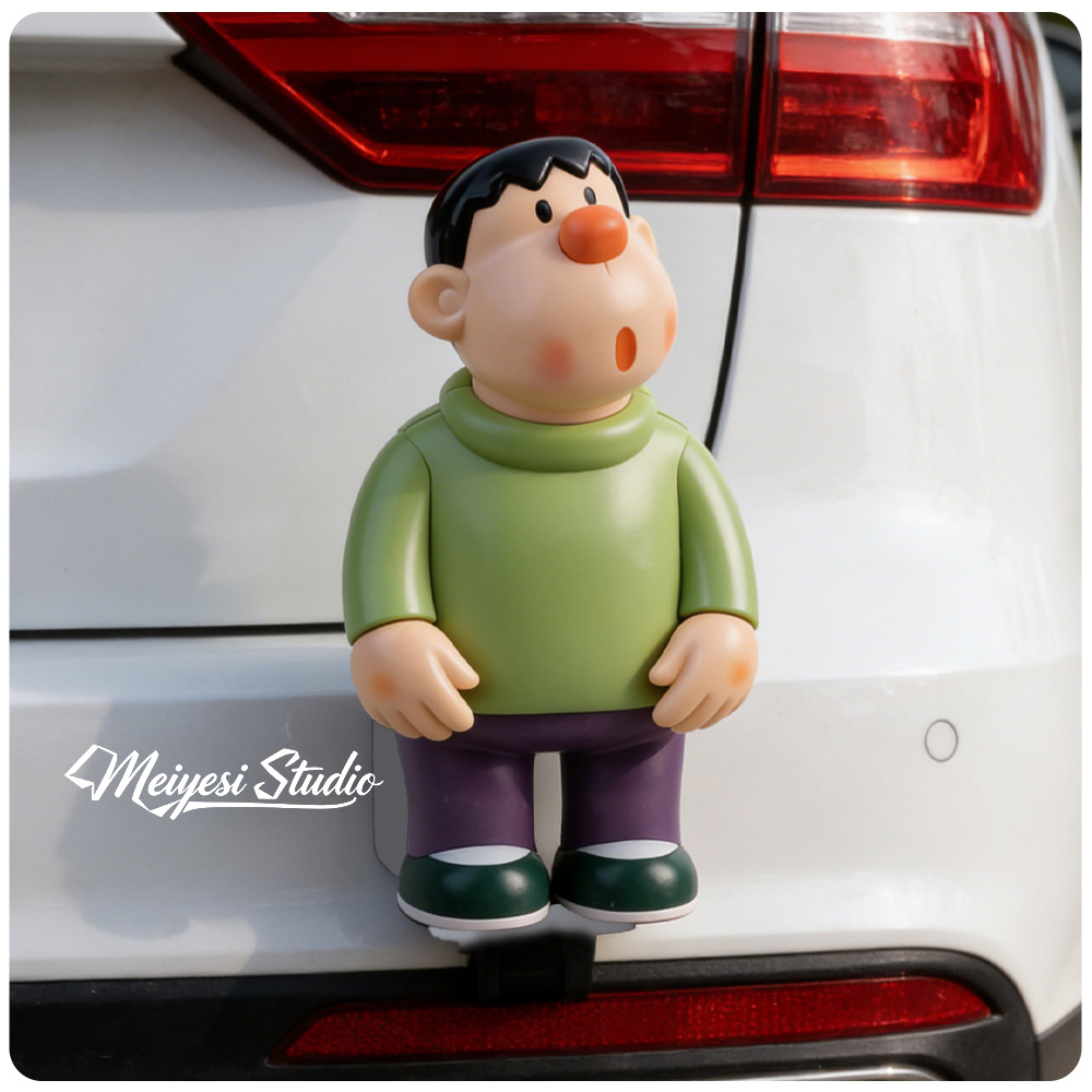 Fat Tiger debuta en la versión Q, el lindo modelo de figura de tigre gordo, el escritorio del hogar, las decoraciones del automóvil, las muñecas lindas
