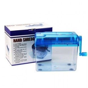 Hand-Cranked Paper Shredder for Desktop Household Convenient Mini Manual A6 Small Office Paper Powder Machine to Save Effort