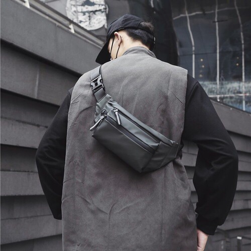 Chest bag ins men's waist bag personalized casual outdoor sports crossbody bag fashion Korean version trendy dead fly cycling bag
