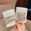 Silver hairgrip, brand high-end fashionable bangs, internet celebrity, light luxury style, simple and elegant design