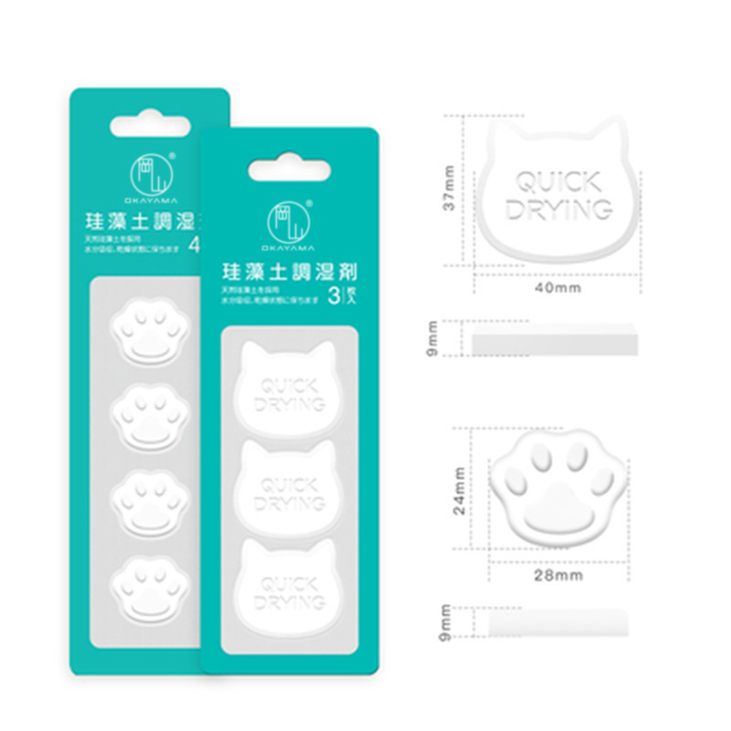 Desecante de alimentos para mascotas comida para gatos Cubo de almacenamiento de alimentos para perros Cubo de vacío sellado diatomita deshumidificación tira de secado a prueba de humedad