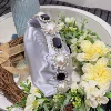 Серебристый (с аметистом)