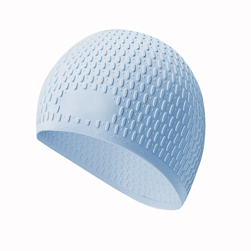 gorra de natación de silicona para adultos para hombres y mujeres impermeable general protector de orejas de color sólido gorra de natación profesional elástica al por mayor