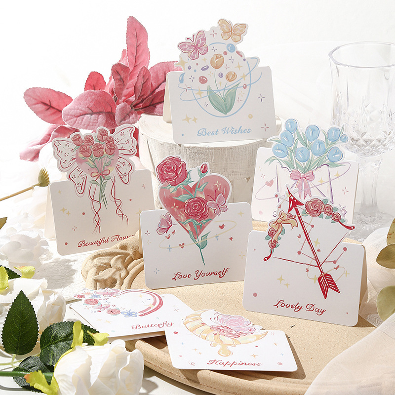 Fresh bouquet greeting card Women's Day Mother's Day universal card lover gift ins style flowers fold greeting card Fresh bouquet greeting card Women's Day Mother's Day universal card lover gift ins style flowers fold greeting card