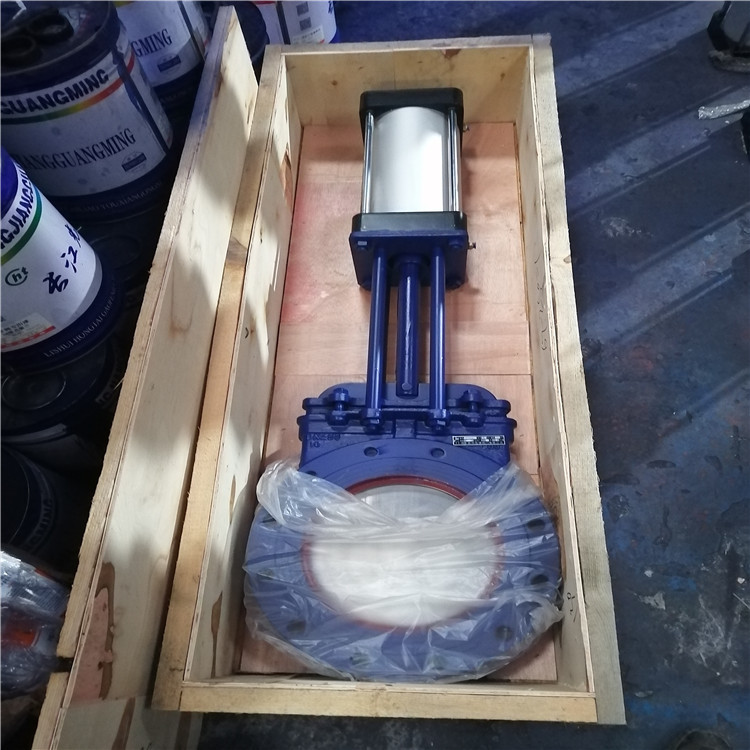 污水浆液暗杆气动刀闸阀 气动插板阀 DMZ673H-16C DMZ673Y-16C