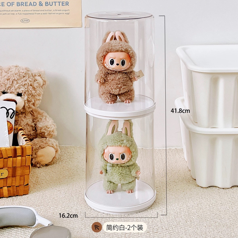 Labubu ペンダントディスプレイボックス回転透明 labubu ぬいぐるみ人形ハンドヘルドブラインドボックス収納ディスプレイスタンド|undefined