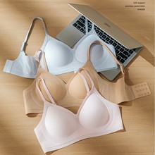 软支撑无痕隐形粉底液内衣半固定水滴杯透气无钢圈文胸罩外贸跨境
