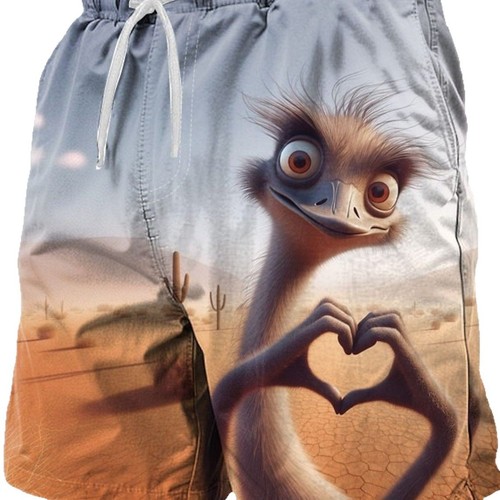 TEMU Summer Men's Beach Shorts Athletic Loose Plant Print Casual Men's Beach Shorts