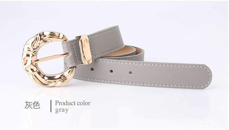 Wholesale Simple Solid Color Metal Pin Buckle Type Belt Nihaojewelry display picture 13