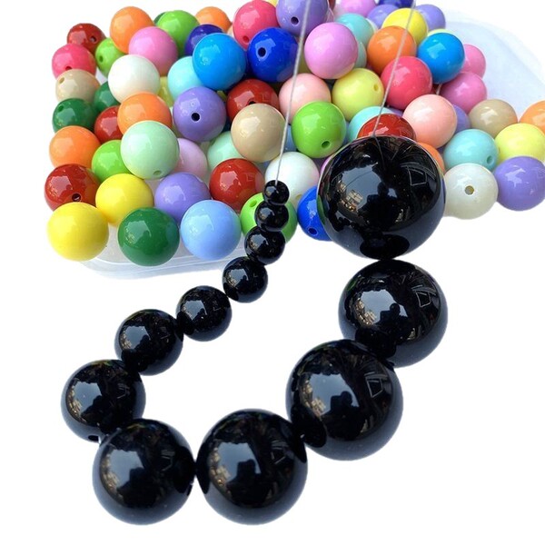 acrylic round beads