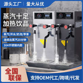 商用蒸汽开水机奶茶店蒸汽奶泡机大功率全自动咖啡奶茶加热机器
