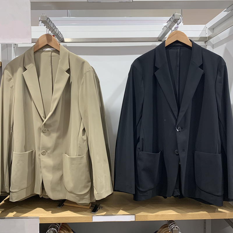 Japanese Men's Spring and Summer New High-Elastic Jacket Suit Jacket Commuter Business Casual Suit 475039