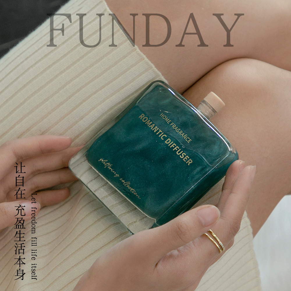 高级流沙金粉香水调植物精油家居摆件空气清新去异味香氛无火香薰