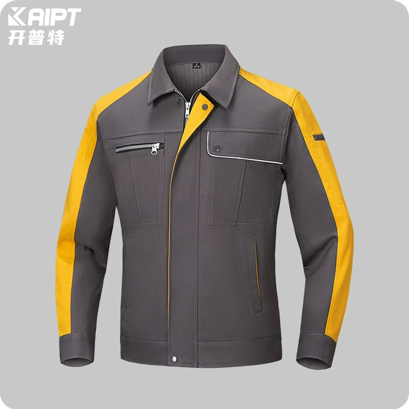 Трансграничная рабочая одежда с принтом, мужское весенне-осеннее пальто с длинными рукавами, чехол из полиэстера, хлопковая рабочая одежда, мастерская, Рабочая защитная одежда, топ оптом