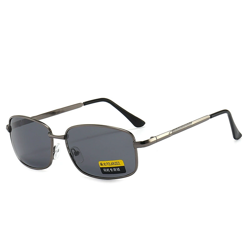 Metal Frame Sunglasses, Stylish Rectangle, Multiple Lens Colors, Polarized Options