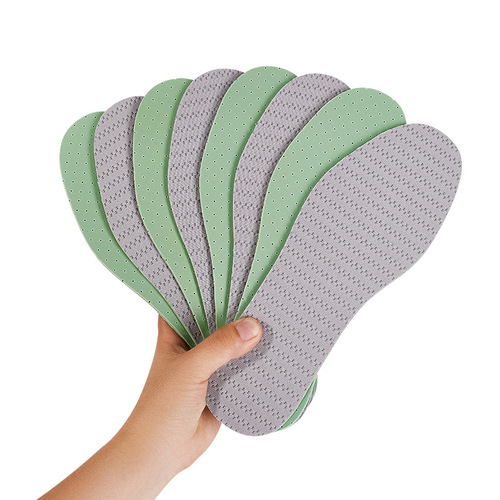 Latex insoles for sports women, sweat-absorbent and breathable, suitable for autumn and winter men, anti-odor and deodorizing, silicone soft, thin for summer, can be cut, wholesale