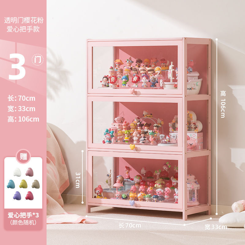 Gabinete de exhibición transparente hecho a mano acrílico caja ciega estante de exhibición joyería muñeca gabinete de almacenamiento