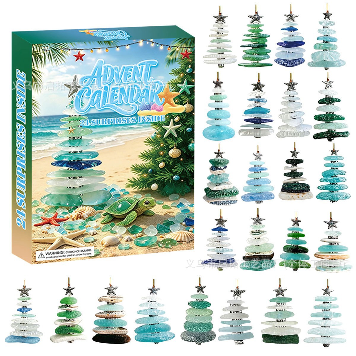 Calendario de Adviento Navideño de Cajas Sorpresa de Acrílico, Interactivo, para Navidad y Fiestas