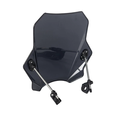 Suitable for Kawasaki, Yamaha, Honda, Ducati, Bmw Windshields, Universal Street Car Windshields, Cross-Border Exclusivity (Motorcycle front windshield) - black