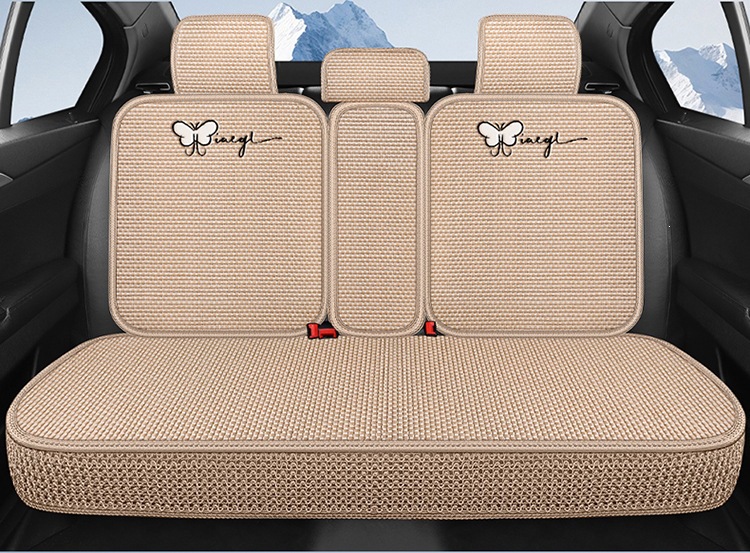 Car seat cushion, all-season breathable ice silk car cushion, universal five-seater car seat cushion and seat cover, direct from the manufacturer