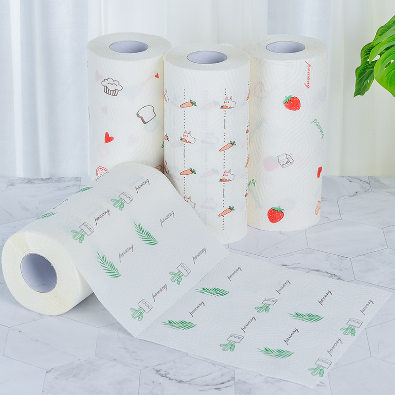 Toalla de Papel en Rollo para Cocina de 3 Capas en Pulpa de Madera Absorbente para Navidad image 13