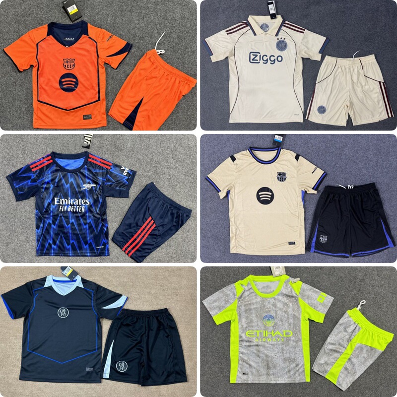 New Children's Jersey Manchester City Juventus Arsenal Chelsea Ajax Riyadh Tottenham Children's Football Uniform