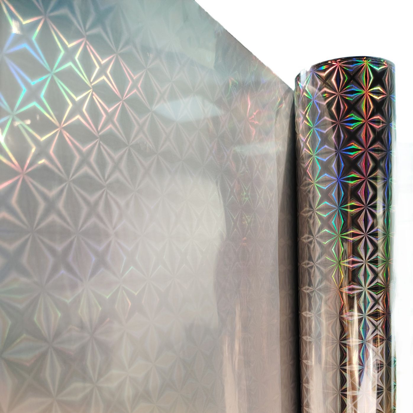 PET银色四边形全转镭射金属转移膜耐高温镀铝烫金膜鞋材辅料