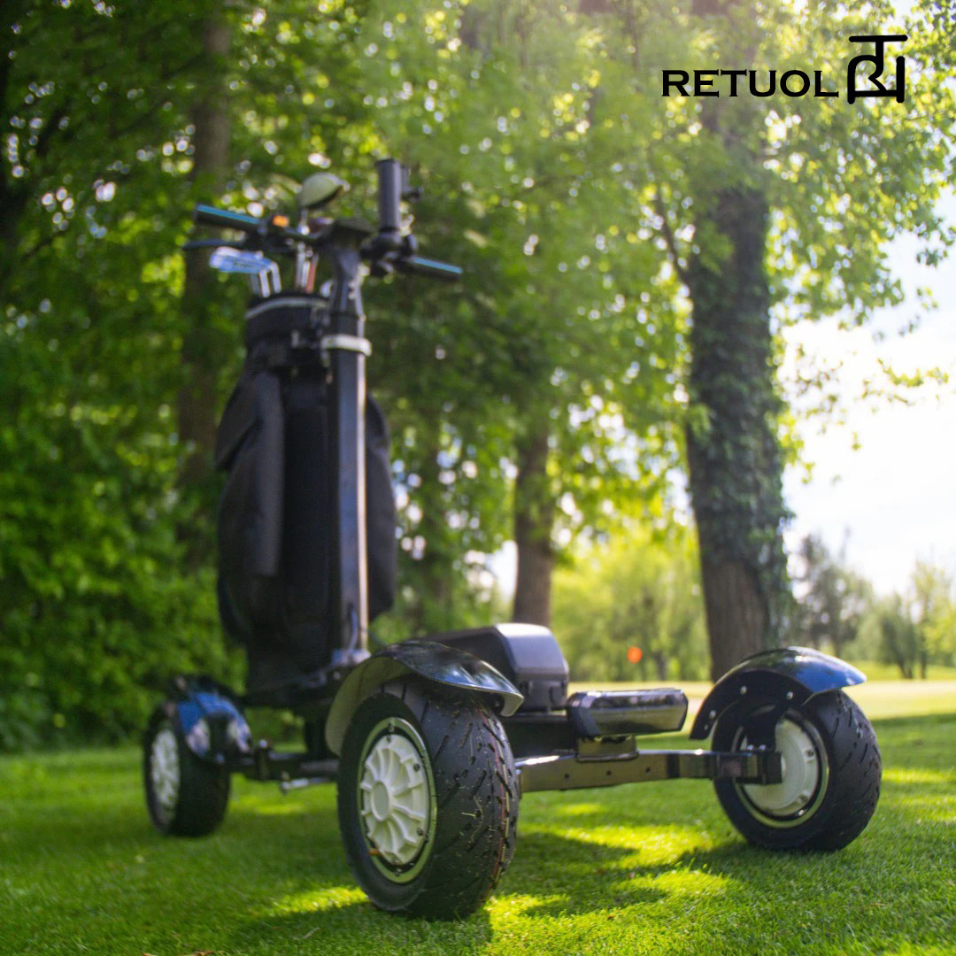 Retuol Four-Wheel Electric Golf Cart Scooter Foldableable and Detachable for 18 Holes Drop Shipping