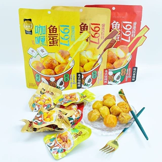 金语港式鱼蛋香辣咖喱烧烤鱼丸网红休闲零食宿舍宵夜解馋小吃批发