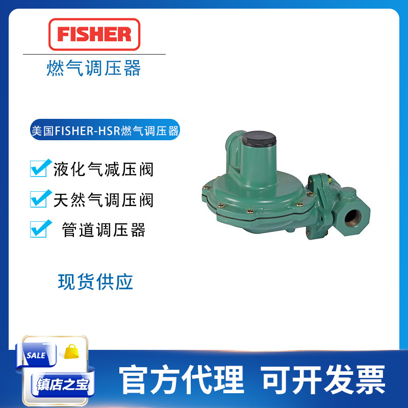 气体调压器HSR液化气调压阀1寸美国费希尔Fisher气减压器商用优选