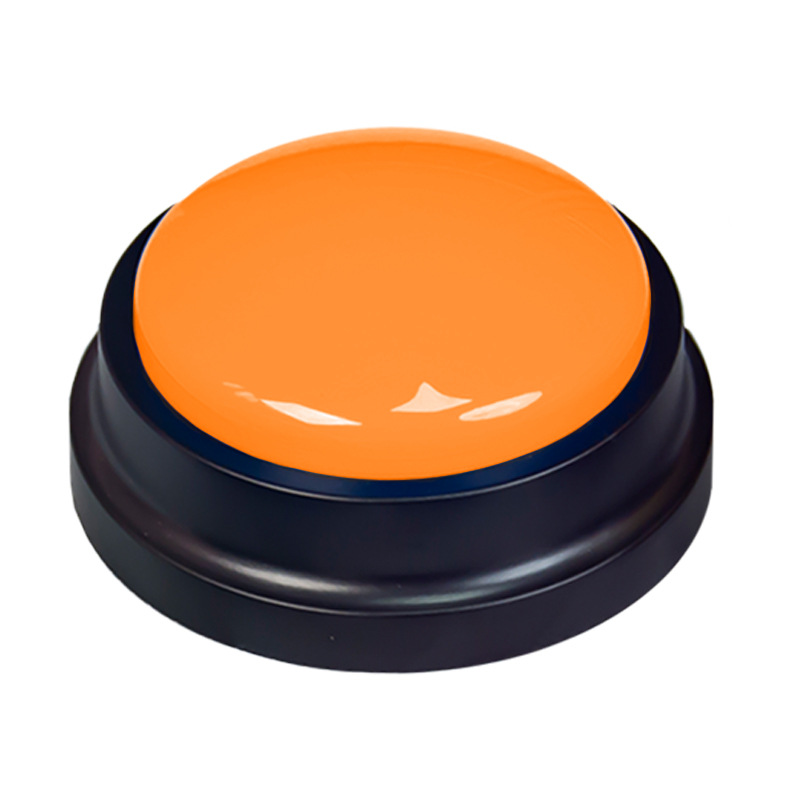 Botón de grabación de comunicación para mascotas botón de voz perro habla gatos campana comer juguetes de grabación de voz entrenamiento