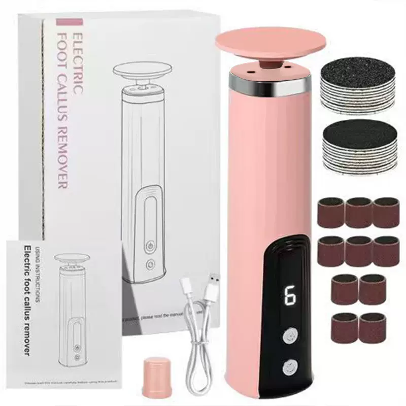 跨境电动磨脚器家用去死皮老茧磨脚神器脚后跟磨甲器磨甲器电动