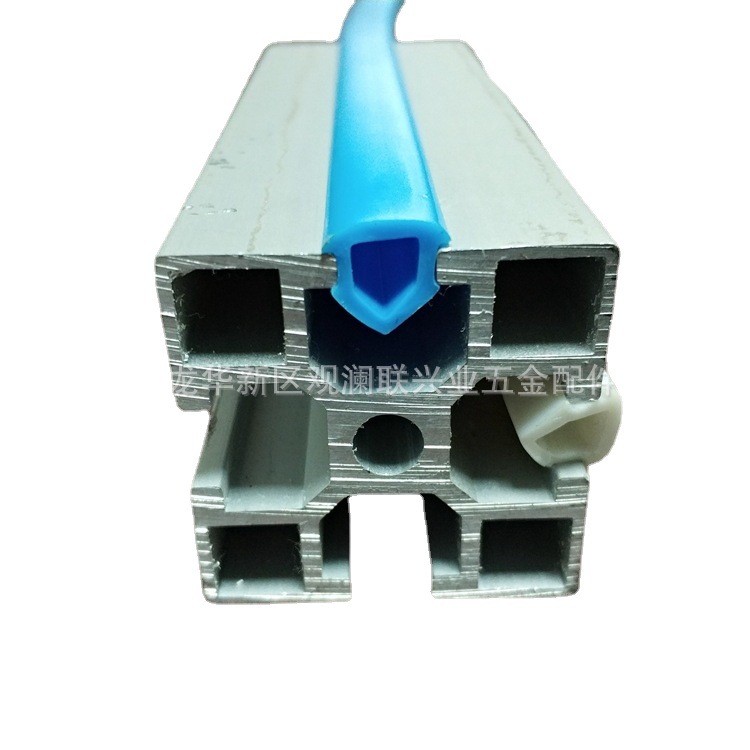 现货销售4040封边胶条 铝型材8厘PVC装饰胶条 PVC封边胶条