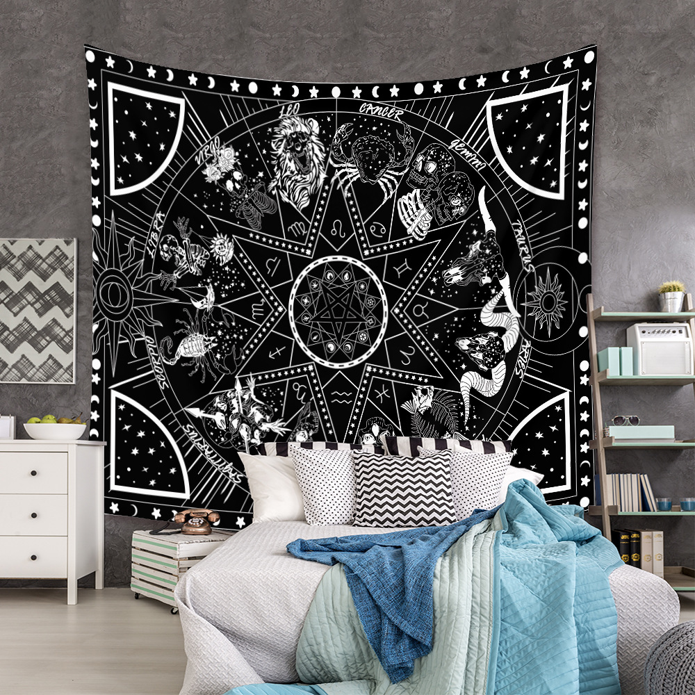 Home Cross-border Bohemian Tapisserie Raumdekoration Wandtuch Mandala Dekoration Tuch Tapisserie display picture 153