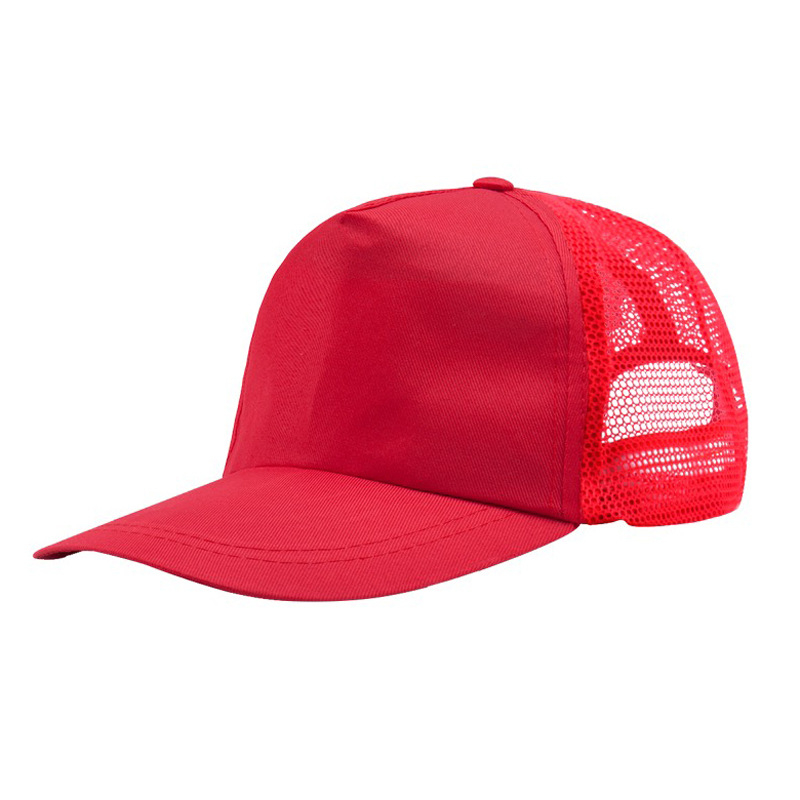 Gorra de malla de esponja gorra de publicidad impresión gorra de béisbol para adultos panel de luz a juego de color gorra de trabajo transpirable viaje protección solar sombrero para el sol