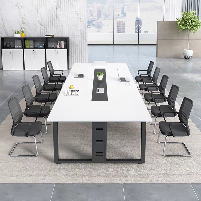 Mesa de oficina Mesa de conferencias Mesa larga simple sala de conferencias moderna Mesa de entrenamiento Mesa larga Mesa grande Mesa y silla combinación