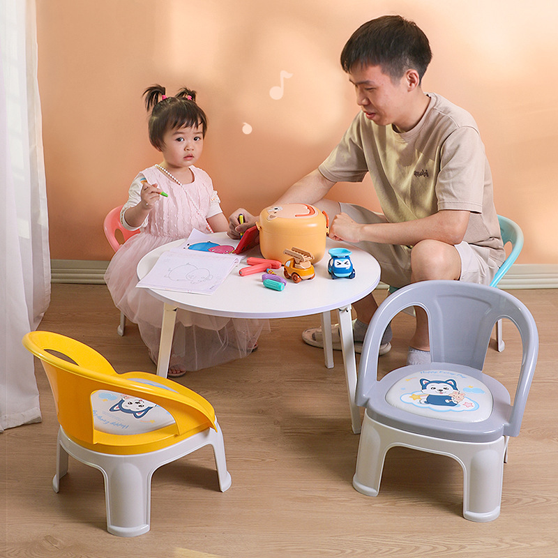 Children's chair, baby dining table chair, cartoon JJ chair, infant dining chair, kindergarten small stool