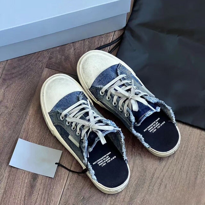 High-End Version Paris Vintage-Style Flat Dirty Shoes B Brand Breathable Versatile Women's Fashion Casual Canvas Slippers High-End Version Paris Vintage-Style Flat Dirty Shoes B Brand Breathable Versatile Women's Fashion Casual Canvas Slippers