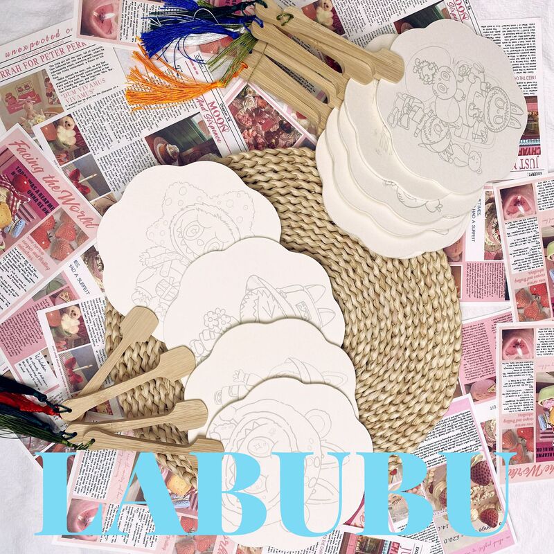 迷你填色LABUBU可爱公仔填色儿童绘画2025新款可爱拉布布DIY跨境|undefined