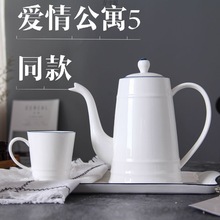 杯子陶瓷水杯套装简约家用客厅欧式花茶具水具水壶茶具杯一件批发