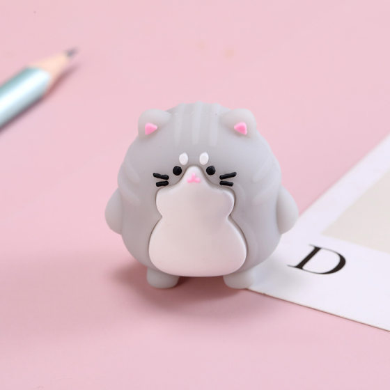 Animal Soft Glue Pencil Shaper Cartoon Dinosaur Owl PVC Cute Mini Shape Drop Glue Pencil Shaper