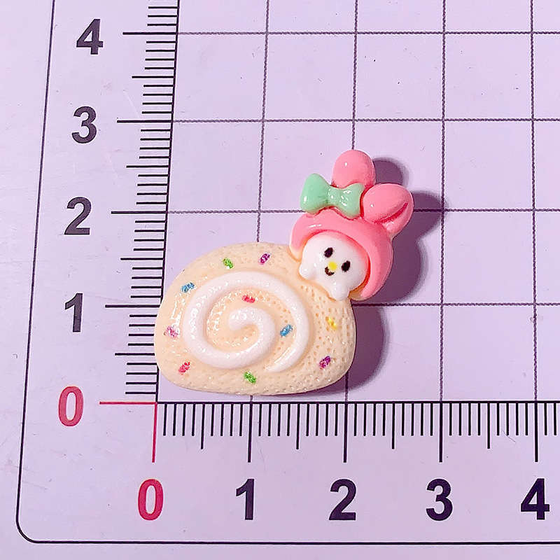 Nuevos dibujos animados Sanrio pastel de helado DIY accesorios de resina accesorios para el cabello estuche de teléfono móvil parches hechos a mano pegatinas de botones de zapatos