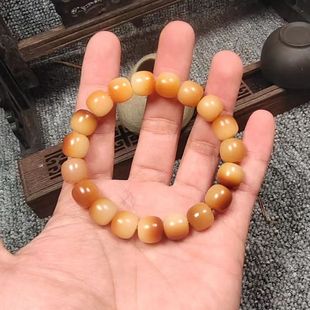Original Ecological Charcoal Burning Floating Flower Bodhi Root Bracelet Male White Jade Bodhi Sub Plate Playing Buddha Beads Wen Play Wrapping Finger Soft Bracelet Female