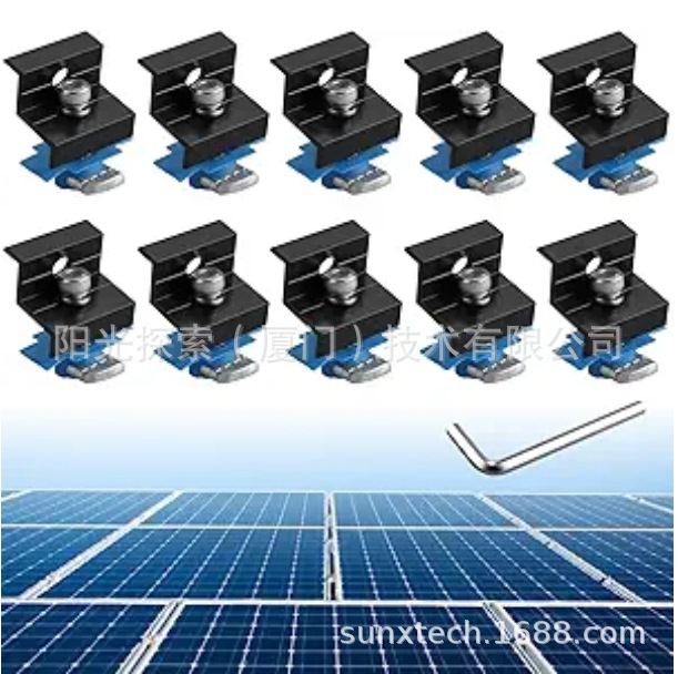 30/35通用侧压光伏边压光伏支架配件翼形螺母套装现货跨境热销