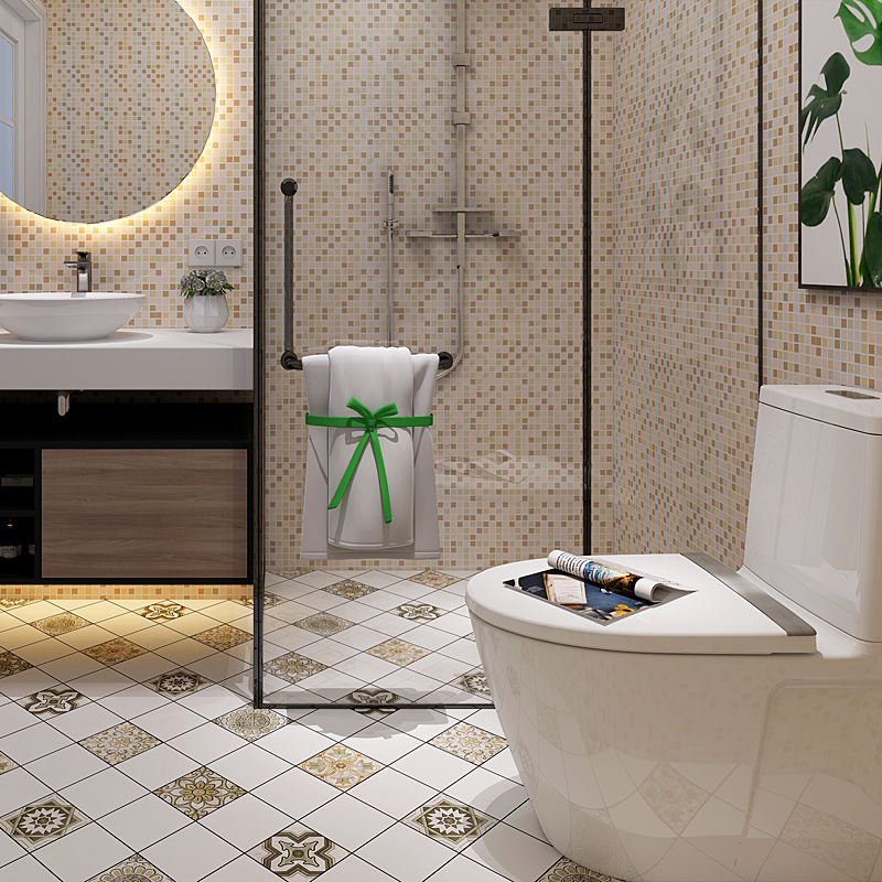 Transfronterizo Amazon autoadhesivo adhesivo industrial retro adhesivo cafetería peluquería pared piso renovación adhesivo
