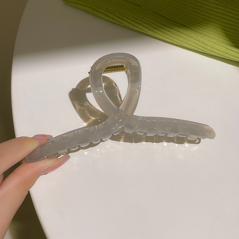 Pinza de agarre para el cabello de disco grande de temperamento coreano, clip de sentido avanzado, ambiente ins, horquilla de verano, pinza de tiburón, horquilla, accesorios para el cabello