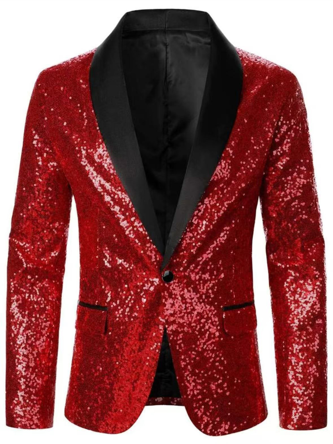 Men's Sequin Dance Blazer For Performance And Nightclub Events_voghion.com